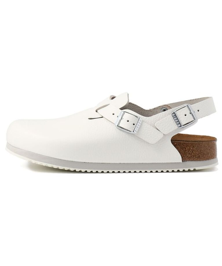 BIRKENSTOCK「【ビルケンシュトック】トキオ スーパーグリップソール/ホワイト ナチュラルレザー/クロッグ メンズ」|サンダル|