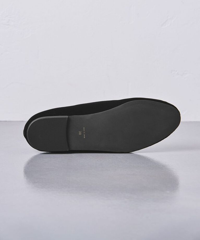 UNITED ARROWS「ベルベット ビジュー メリージェーン」|バレエシューズ|