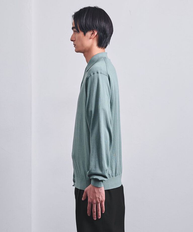UNITED ARROWS「4シーズン ハイゲージ ポロ カーディガン」|カーディガン|