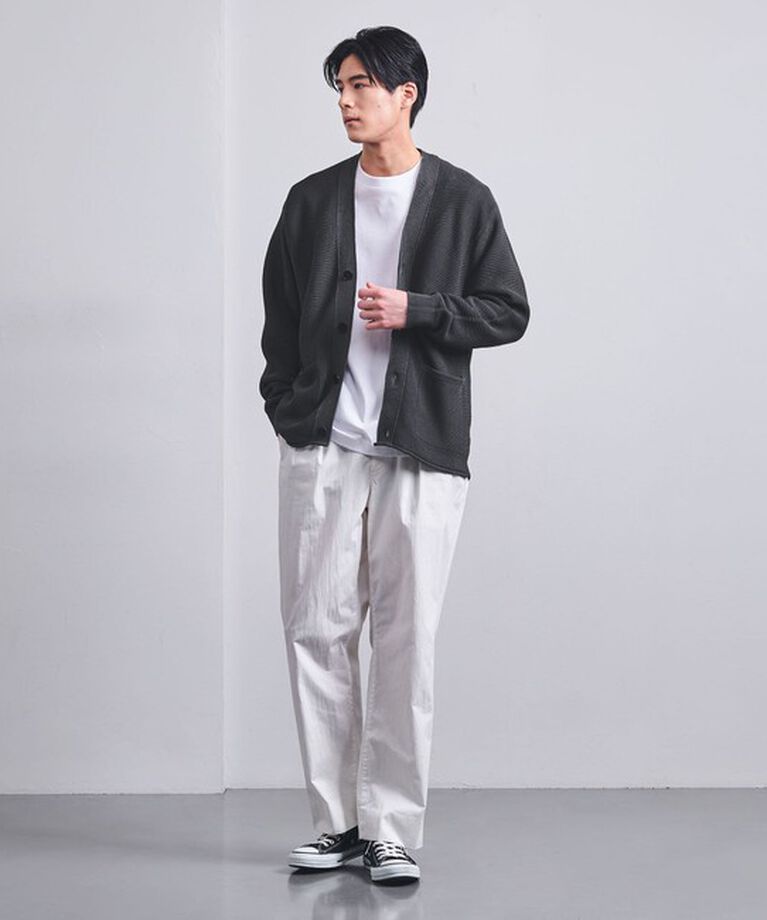 UNITED ARROWS「ペーパーヤーン Vネック カーディガン」|カーディガン|