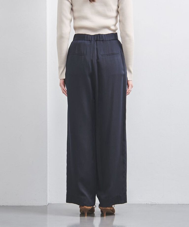 UNITED ARROWS「サテンラップ ワイドパンツ」|その他|