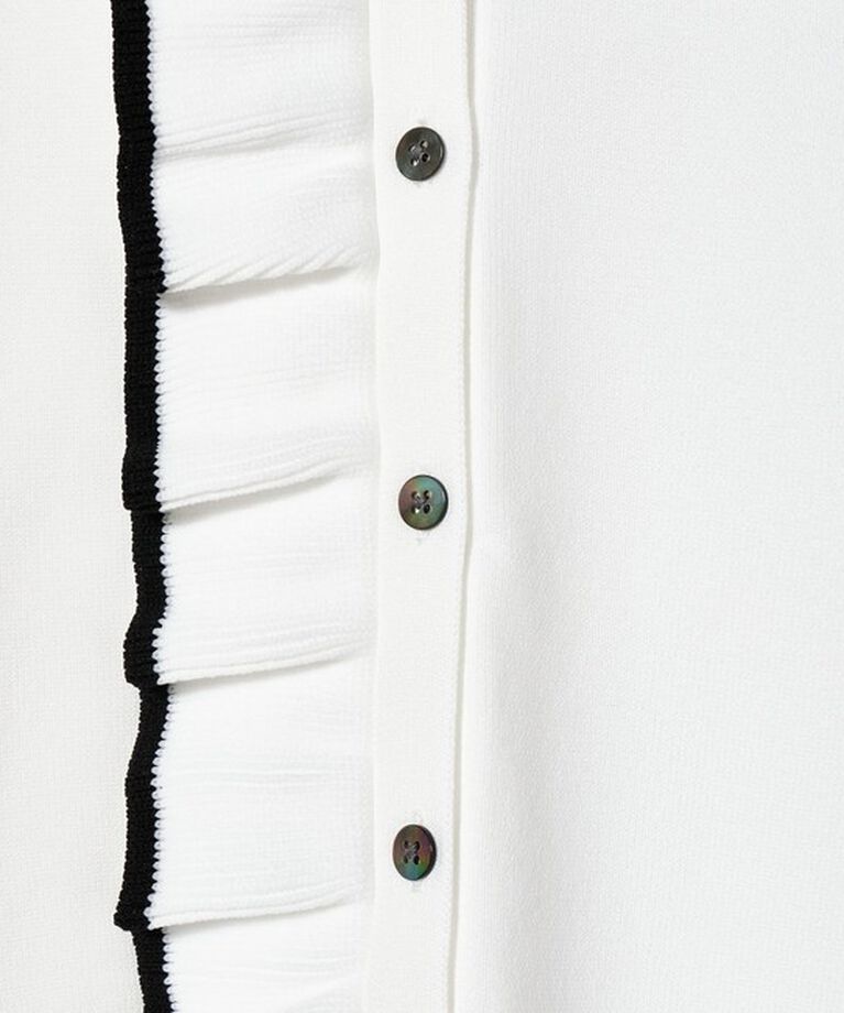 UNITED ARROWS「ミニマルフリル  ニット 5SL」|ニット・セーター|