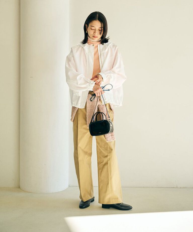 UNITED ARROWS green label relaxing「［size SHORTあり］W/LI MIX フード ブルゾン」|ブルゾン・スタジャン|