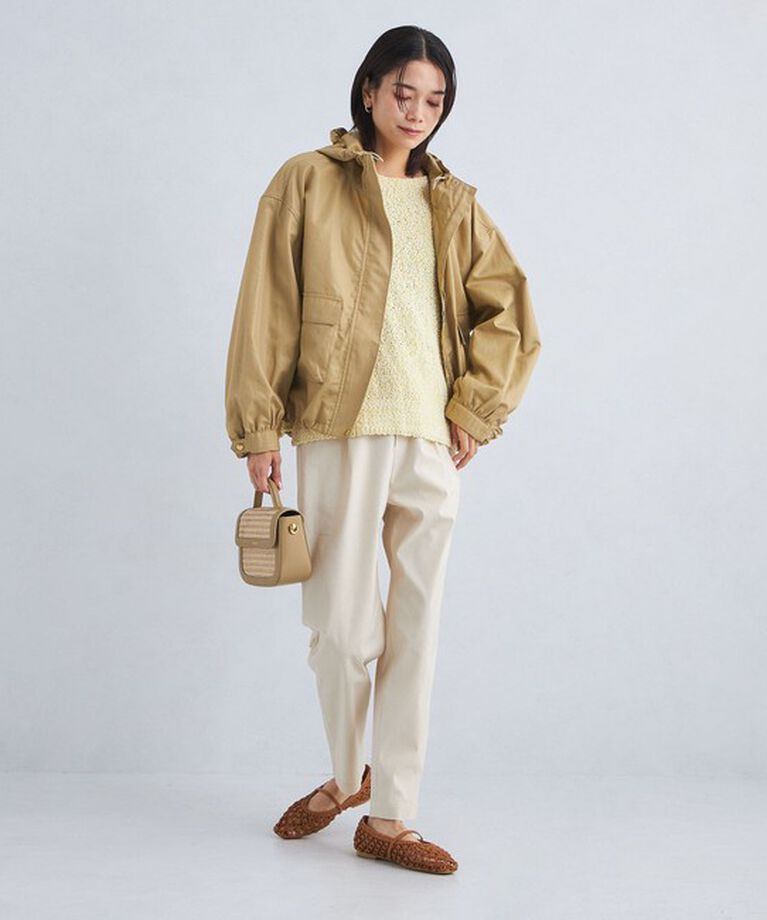 UNITED ARROWS green label relaxing「［size SHORTあり］W/LI MIX フード ブルゾン」|ブルゾン・スタジャン|
