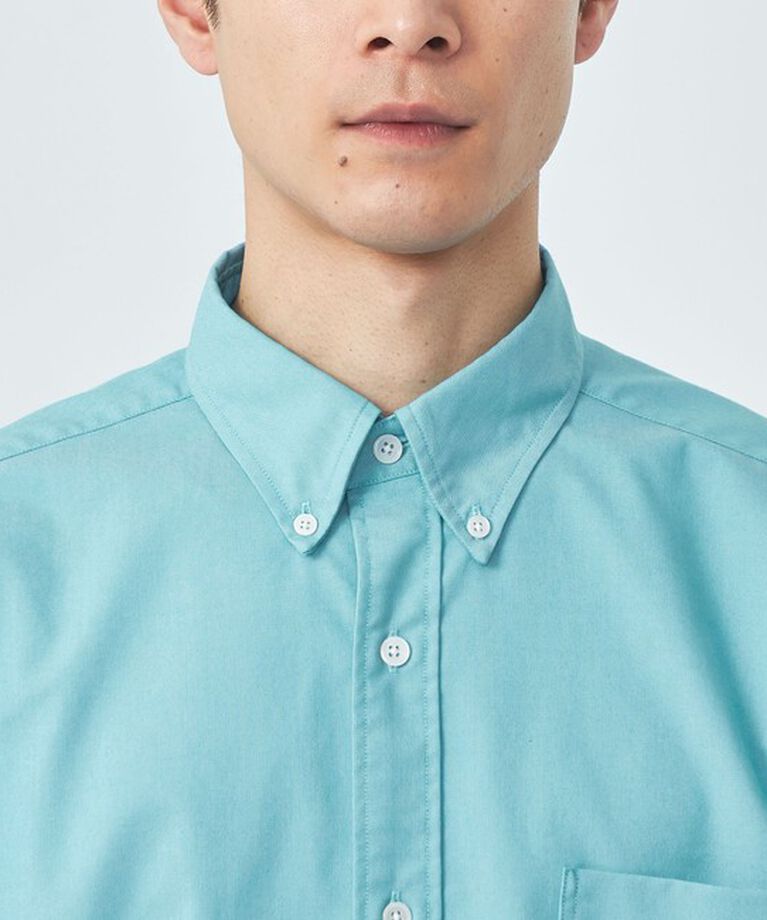 UNITED ARROWS green label relaxing「FINE BASIC オックスストレッチ ビッグ ボタンダウンシャツ -ストレッチ-」|シャツ・ブラウス|