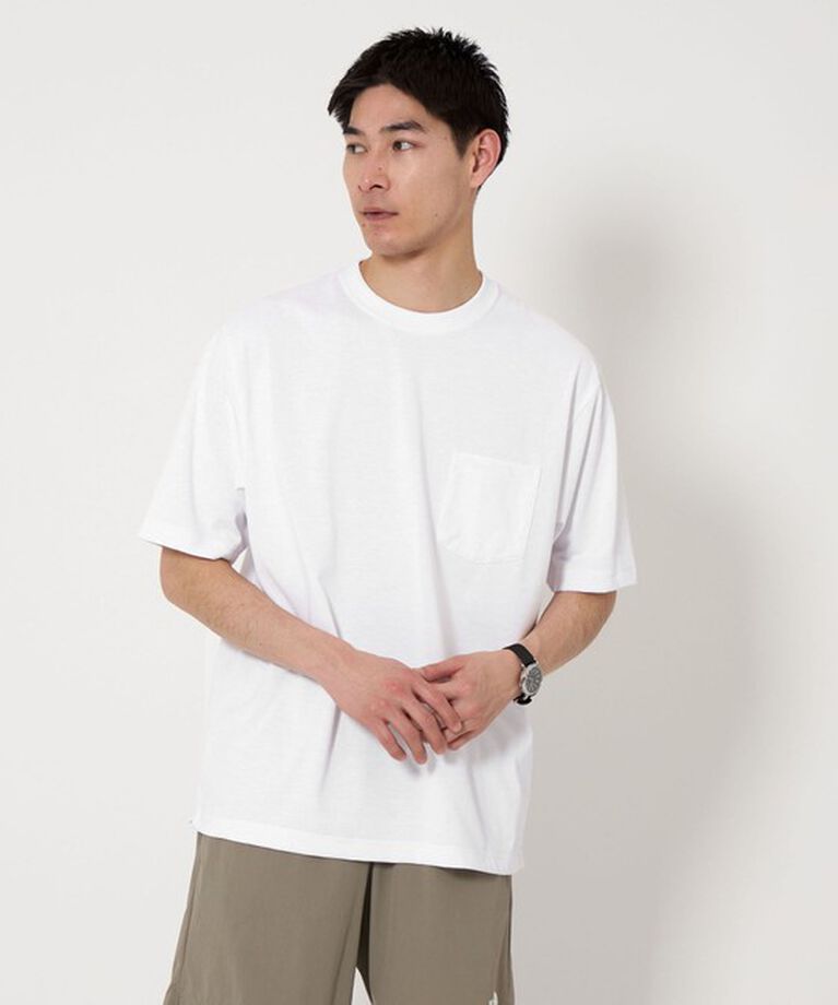 UNITED ARROWS green label relaxing「ドライ ジャージ クルーネック Ｔシャツ -吸水速乾-」|Tシャツ・カットソー|WHITE