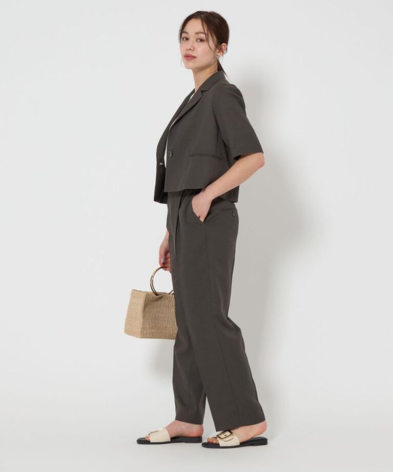 UNITED ARROWS green label relaxing「［size TALLあり］Softリネンライク パンツ -マシンウォッシャブル・吸水速乾-」|スラックス|