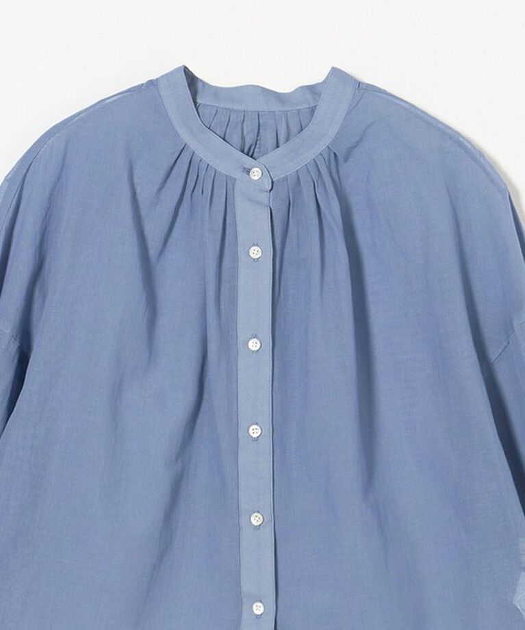 UNITED ARROWS green label relaxing「シアー ギャザー ハオリ ブラウス」|シャツ・ブラウス|