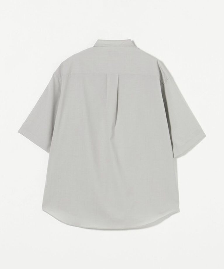 UNITED ARROWS green label relaxing「ウォッシャブルトロ バンドカラー 半袖 プルオーバー  -ストレッチ-」|シャツ・ブラウス|