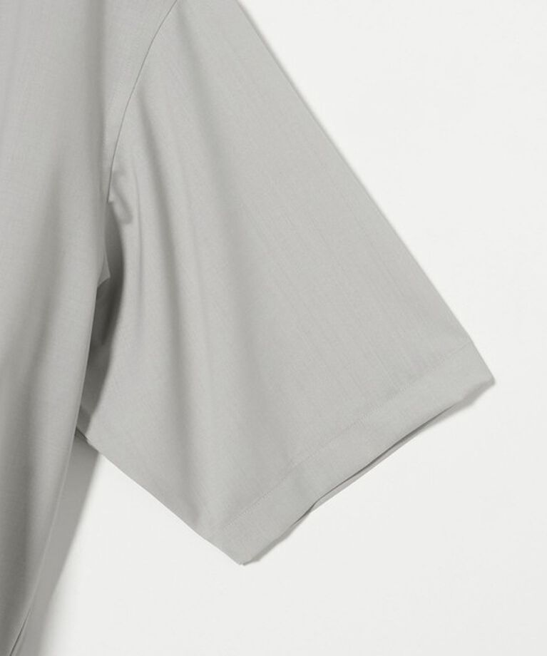 UNITED ARROWS green label relaxing「ウォッシャブルトロ バンドカラー 半袖 プルオーバー  -ストレッチ-」|シャツ・ブラウス|