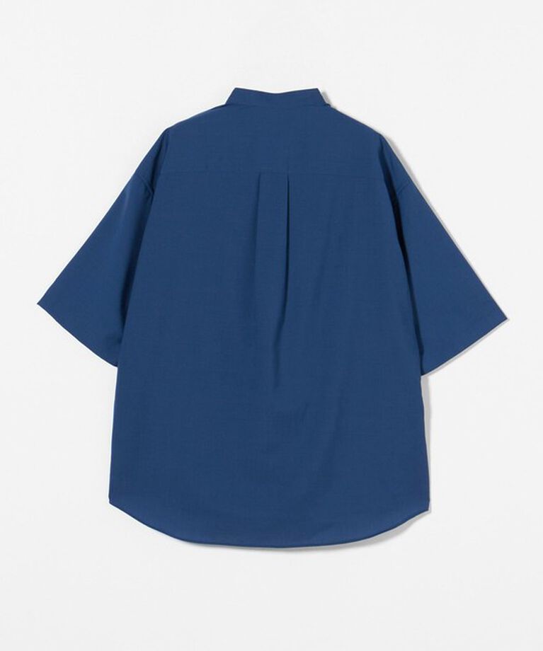 UNITED ARROWS green label relaxing「ウォッシャブルトロ バンドカラー 半袖 プルオーバー  -ストレッチ-」|シャツ・ブラウス|