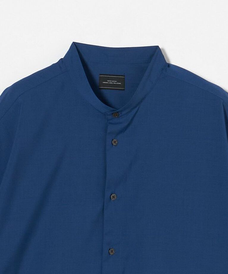 UNITED ARROWS green label relaxing「ウォッシャブルトロ バンドカラー 半袖 プルオーバー  -ストレッチ-」|シャツ・ブラウス|