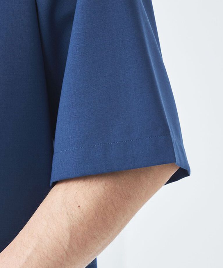 UNITED ARROWS green label relaxing「ウォッシャブルトロ バンドカラー 半袖 プルオーバー  -ストレッチ-」|シャツ・ブラウス|