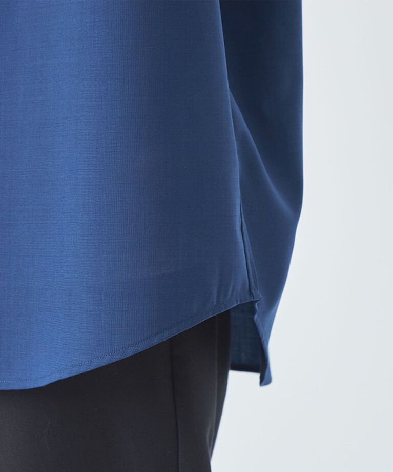 UNITED ARROWS green label relaxing「ウォッシャブルトロ バンドカラー 半袖 プルオーバー  -ストレッチ-」|シャツ・ブラウス|