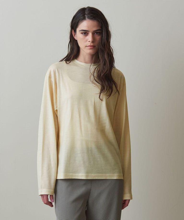 STEVEN ALAN「＜Steven Alan＞ウール ジャージー ロングスリーブ Tシャツ」|Tシャツ・カットソー|