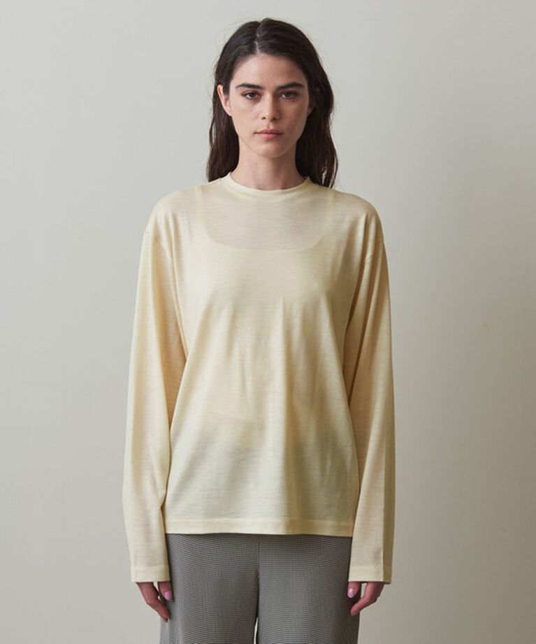 STEVEN ALAN「＜Steven Alan＞ウール ジャージー ロングスリーブ Tシャツ」|Tシャツ・カットソー|