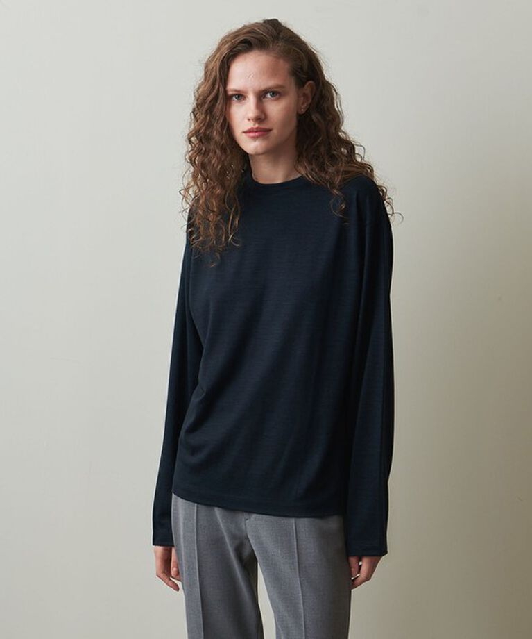 STEVEN ALAN「＜Steven Alan＞ウール ジャージー ロングスリーブ Tシャツ」|Tシャツ・カットソー|