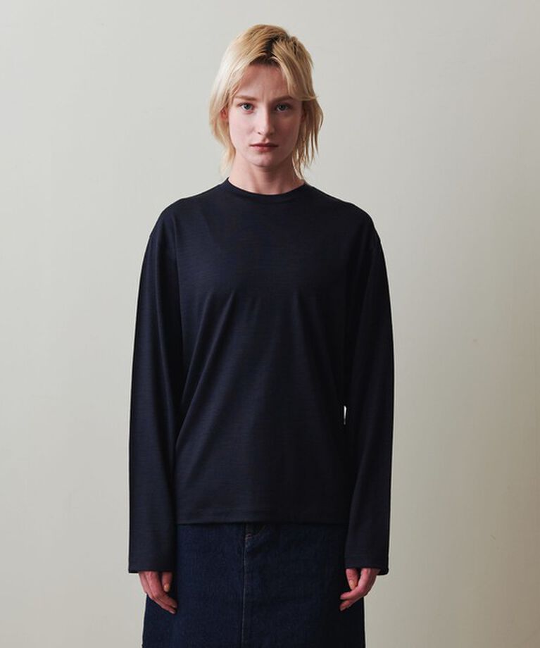 STEVEN ALAN「＜Steven Alan＞ウール ジャージー ロングスリーブ Tシャツ」|Tシャツ・カットソー|