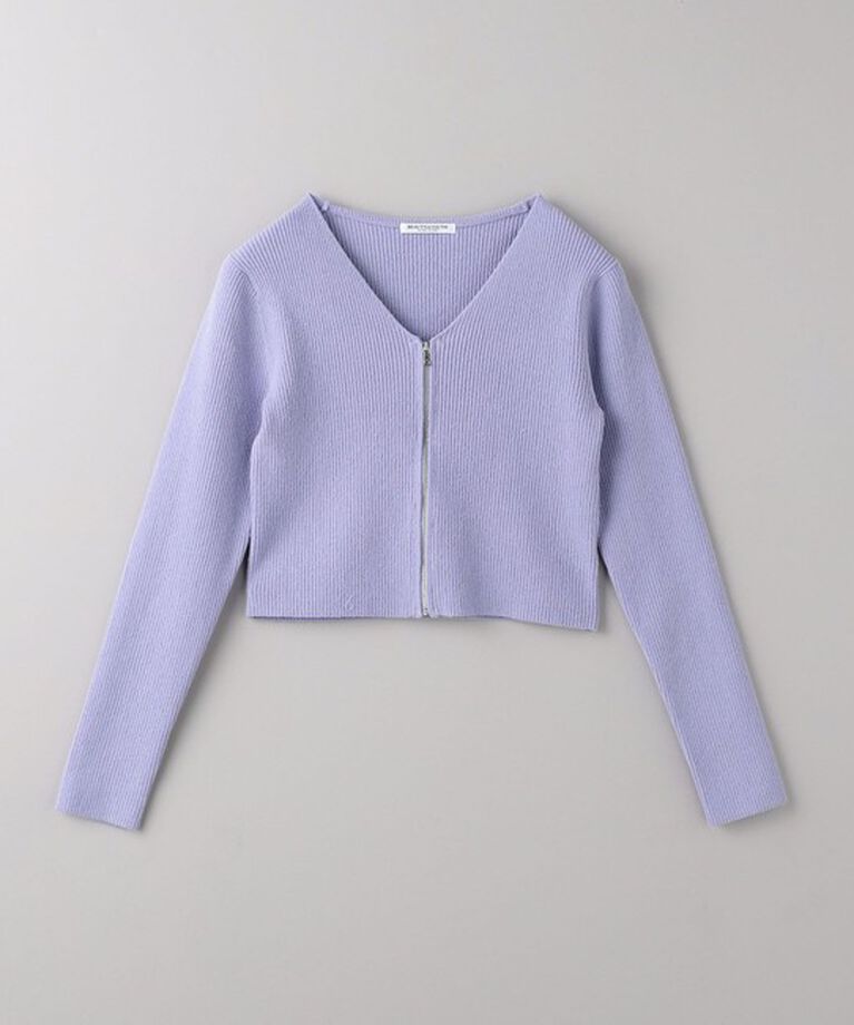 BEAUTY&YOUTH UNITED ARROWS「リブジップ Vネック カーディガン -ウォッシャブル-」|カーディガン|