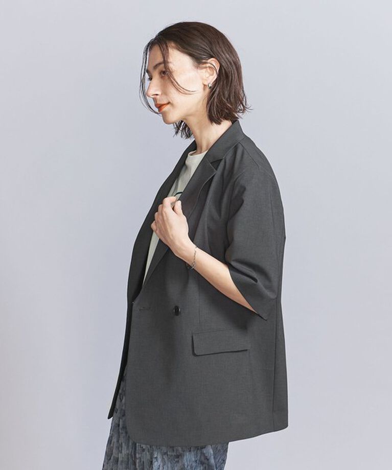 BEAUTY&YOUTH UNITED ARROWS「ハーフスリーブ ジャケット」|テーラードジャケット|