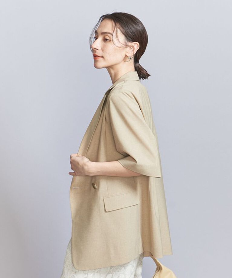 BEAUTY&YOUTH UNITED ARROWS「ハーフスリーブ ジャケット」|テーラードジャケット|