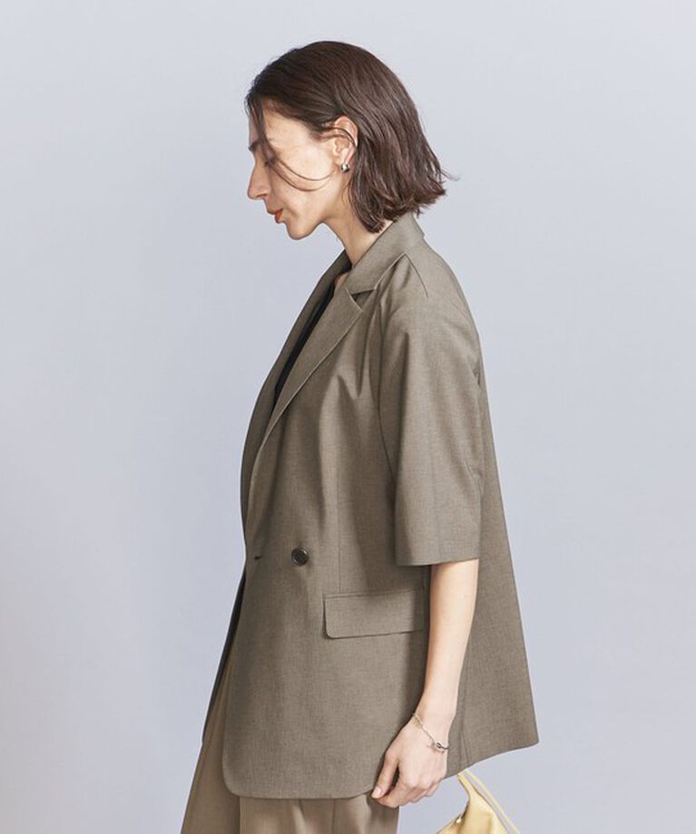 BEAUTY&YOUTH UNITED ARROWS「ハーフスリーブ ジャケット」|テーラードジャケット|