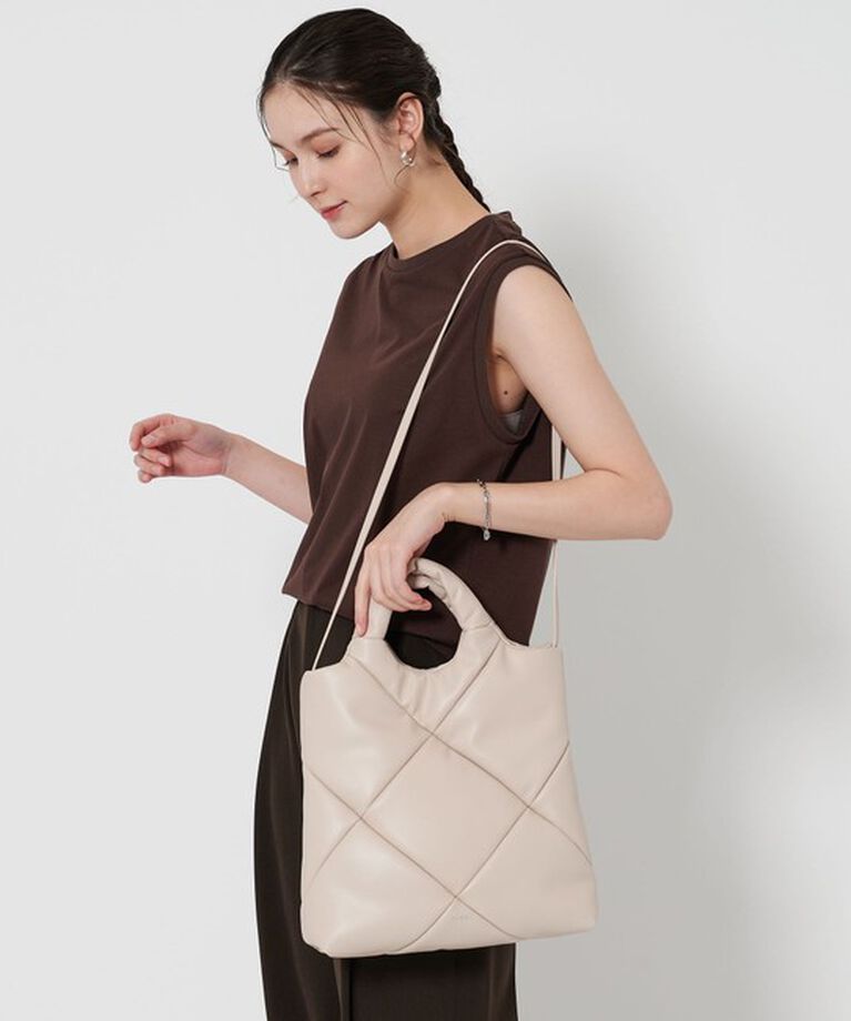 BEAUTY&YOUTH UNITED ARROWS「＜YAHKI＞レザーライク キルティング トートバッグ」|トートバッグ|