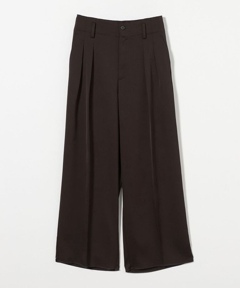 BEAUTY&YOUTH UNITED ARROWS「ポリエステルツイル カットアウト タックパンツ」|スラックス|