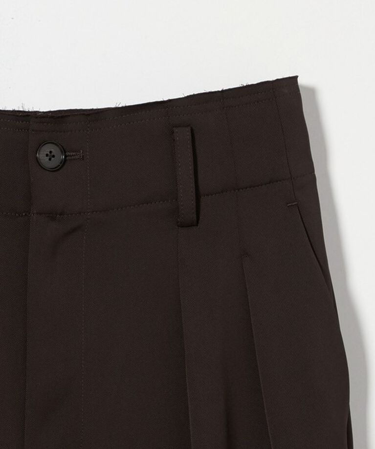 BEAUTY&YOUTH UNITED ARROWS「ポリエステルツイル カットアウト タックパンツ」|スラックス|