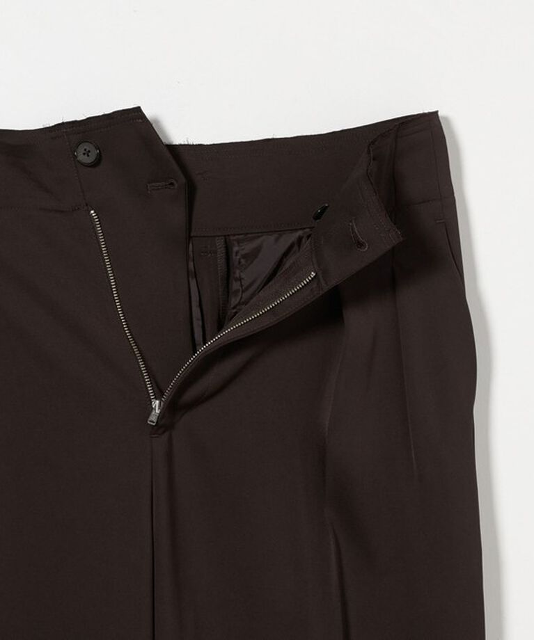 BEAUTY&YOUTH UNITED ARROWS「ポリエステルツイル カットアウト タックパンツ」|スラックス|