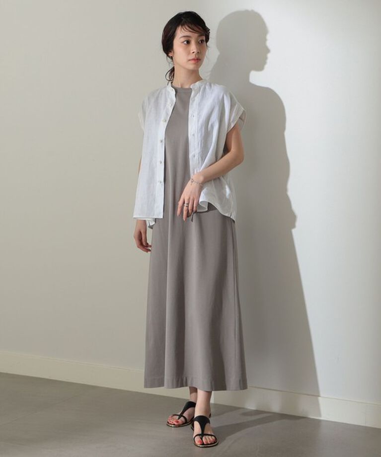 Demi-Luxe BEAMS 「【別注】SLOANE / コットン天竺 フレンチスリーブ ワンピース」|ワンピース|