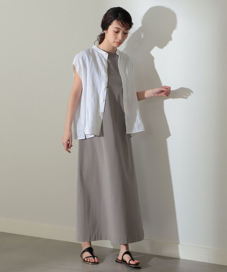 Demi-Luxe BEAMS 「【別注】SLOANE / コットン天竺 フレンチスリーブ ワンピース」|ワンピース|