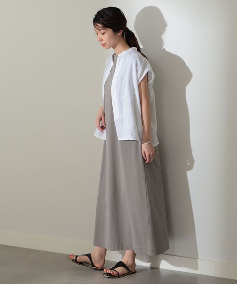 Demi-Luxe BEAMS 「【別注】SLOANE / コットン天竺 フレンチスリーブ ワンピース」|ワンピース|