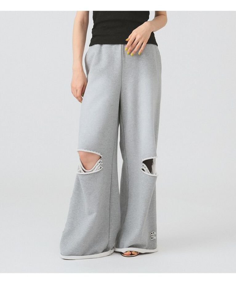 Ray BEAMS 「ダメージ スウェット パンツ」|その他|GREY