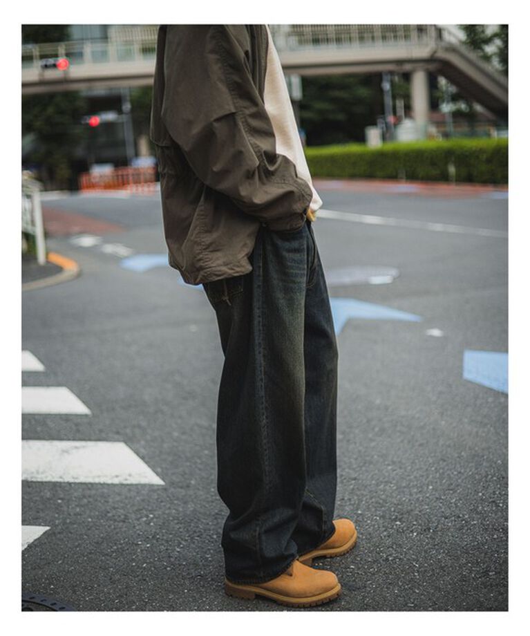 BEAMS「BEAMS / ワイドフィット デニムパンツ」|デニム|DUSTY_INDIGO