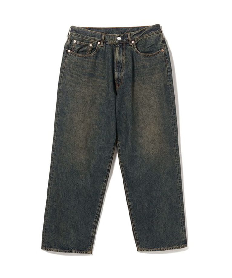 BEAMS「BEAMS / ワイドフィット デニムパンツ」|デニム|DUSTY_INDIGO1