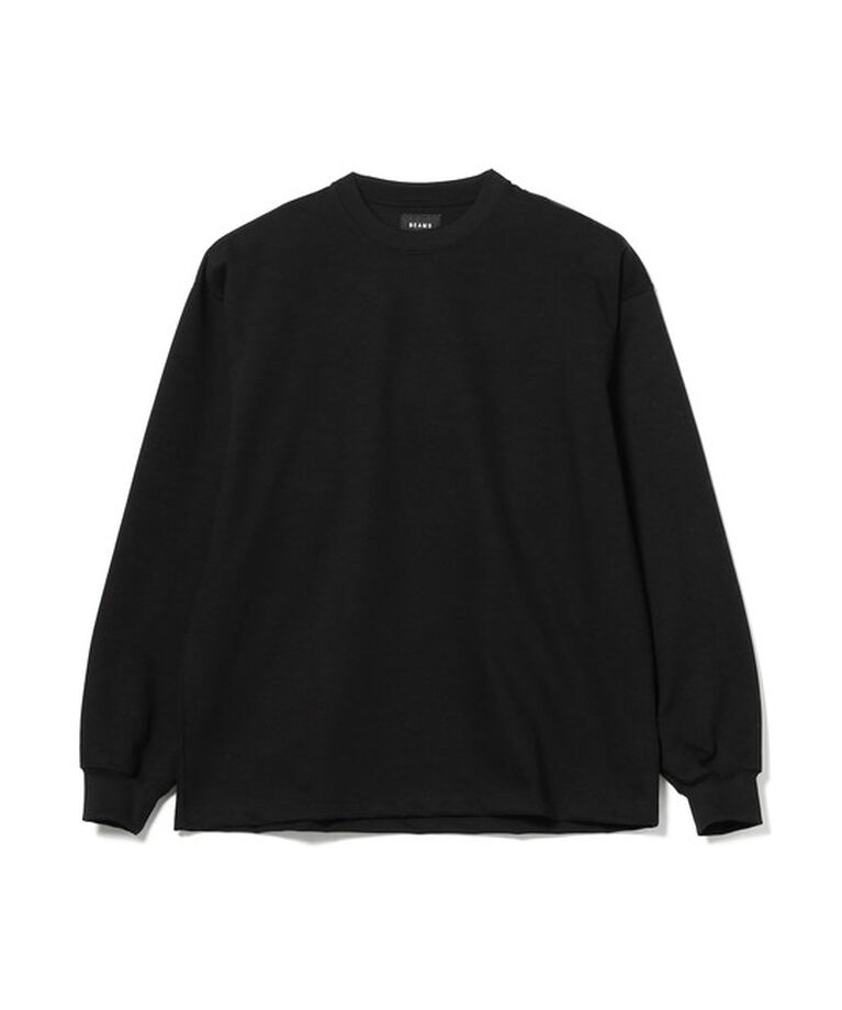 BEAMS「BEAMS / 天竺 ロングスリーブ Tシャツ」|Tシャツ・カットソー|BLACK