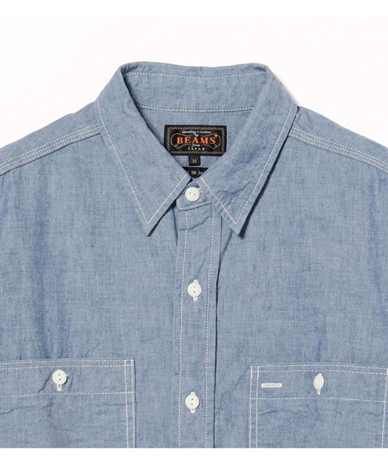 BEAMS「シャンブレー ワークシャツ」|シャツ・ブラウス|