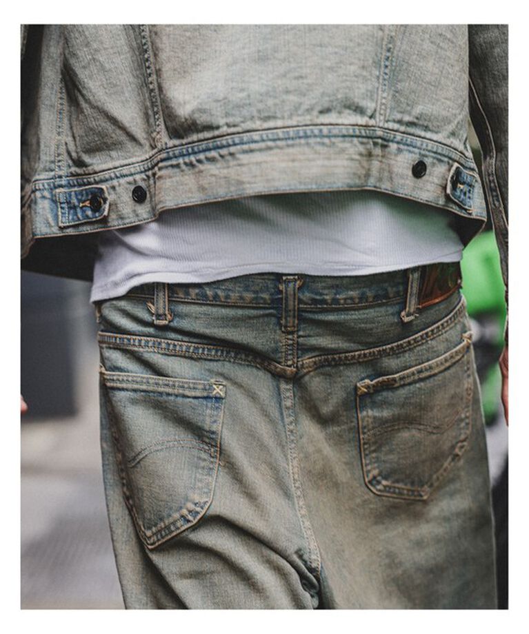 BEAMS「【別注】Lee / WIDE FADE BAGGY JEANS」|デニム|