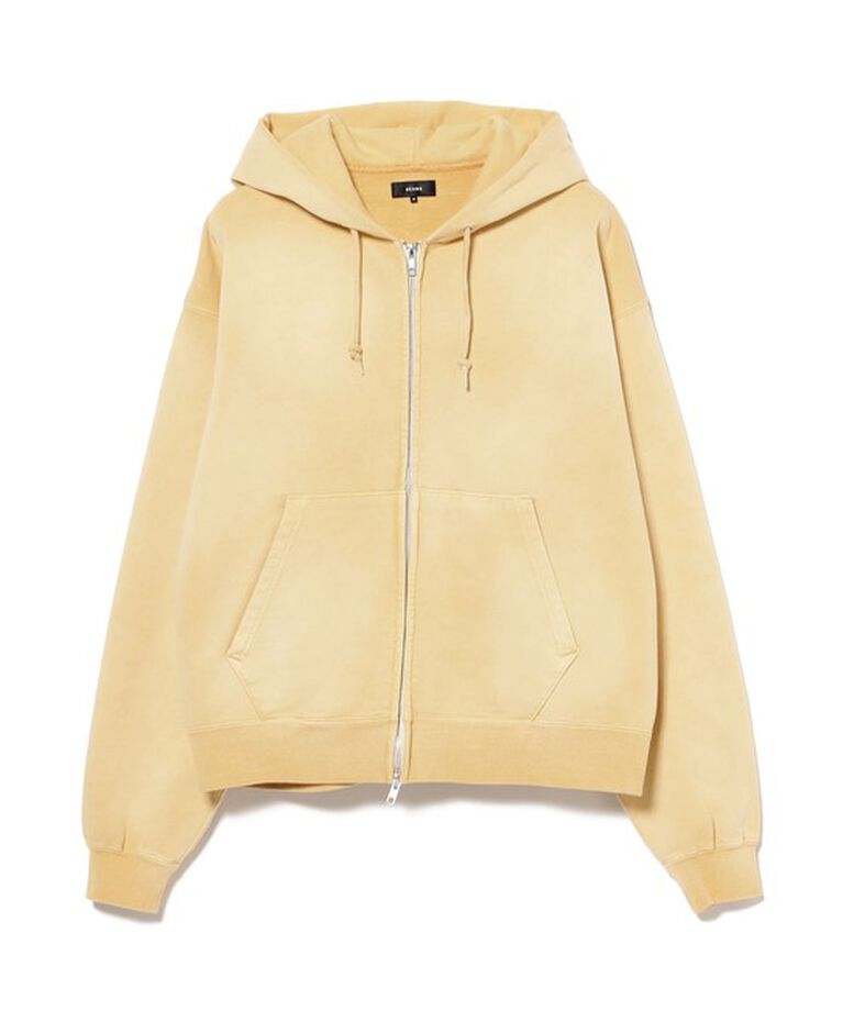 BEAMS「フェード ジップアップ フーディ」|スウェット・ジャージ|YELLOW