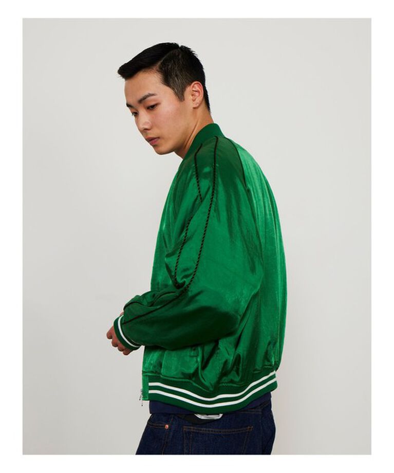 BEAMS「スカ ジャケット」|ブルゾン・スタジャン|GREEN