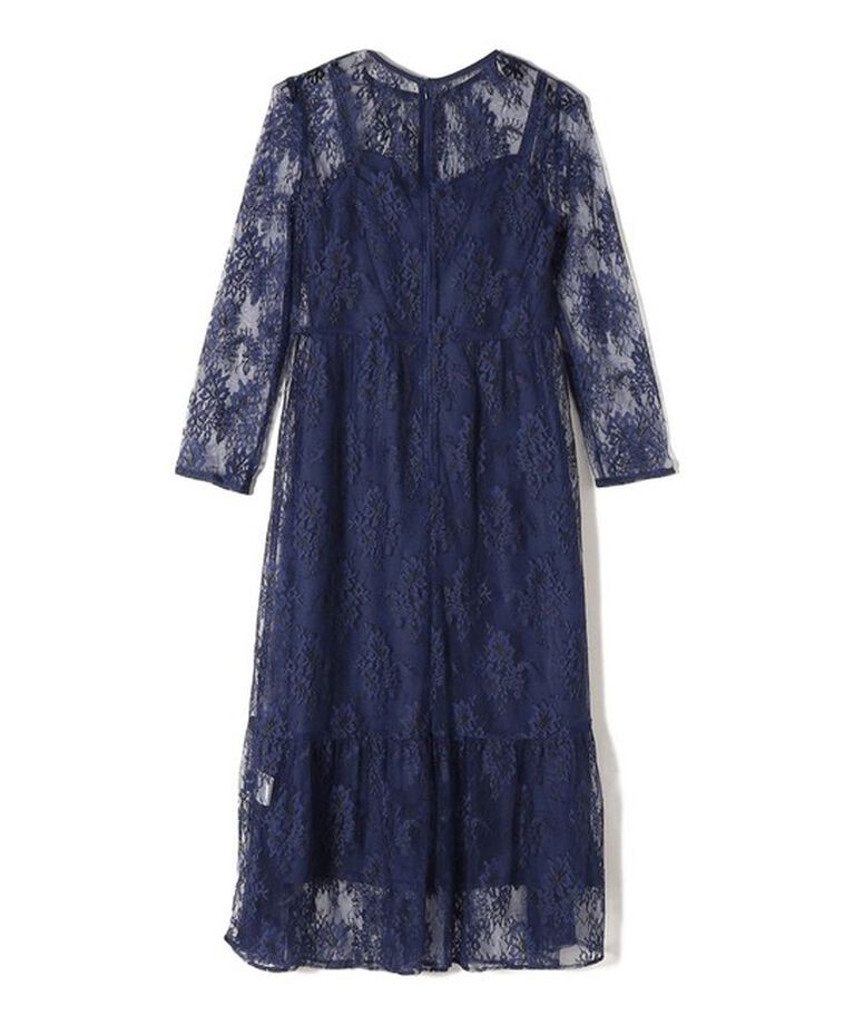 SHIPS for women「little black:レースフレアワンピース（パーティー用）◇」|ワンピース|