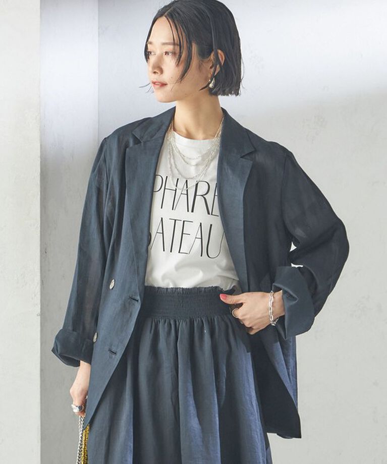 SHIPS for women「〈手洗い可能〉ラミー 4 シアー ジャケット」|テーラードジャケット|