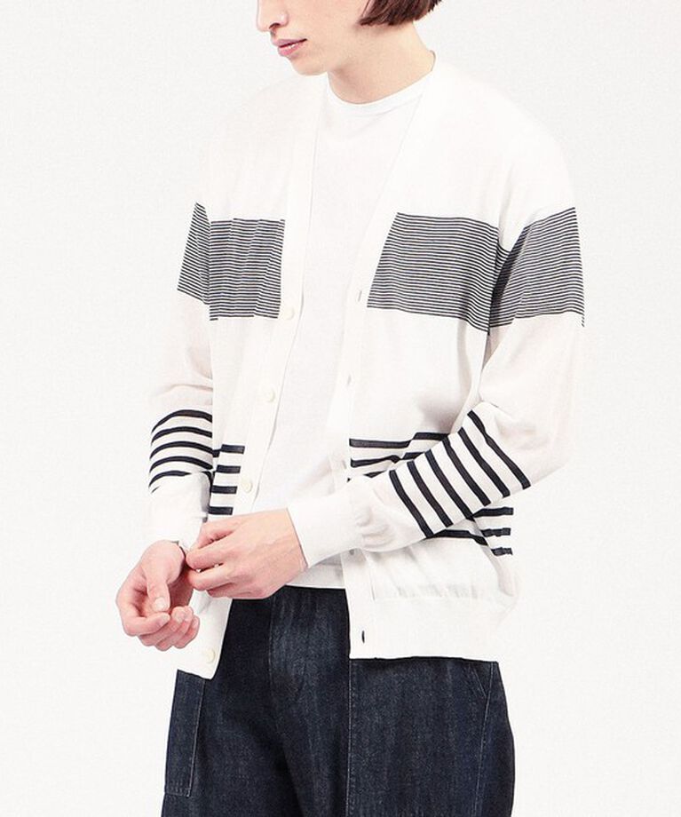 TOMORROWLAND MENS「TOMORROWLAND TRICOT コットンナイロン Vネックカーディガン」|カーディガン|