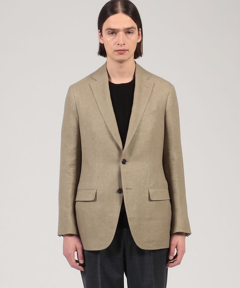 TOMORROWLAND MENS「リネンウールコットン シングルブレステッド2Bジャケット CROSS PLY」|テーラードジャケット|