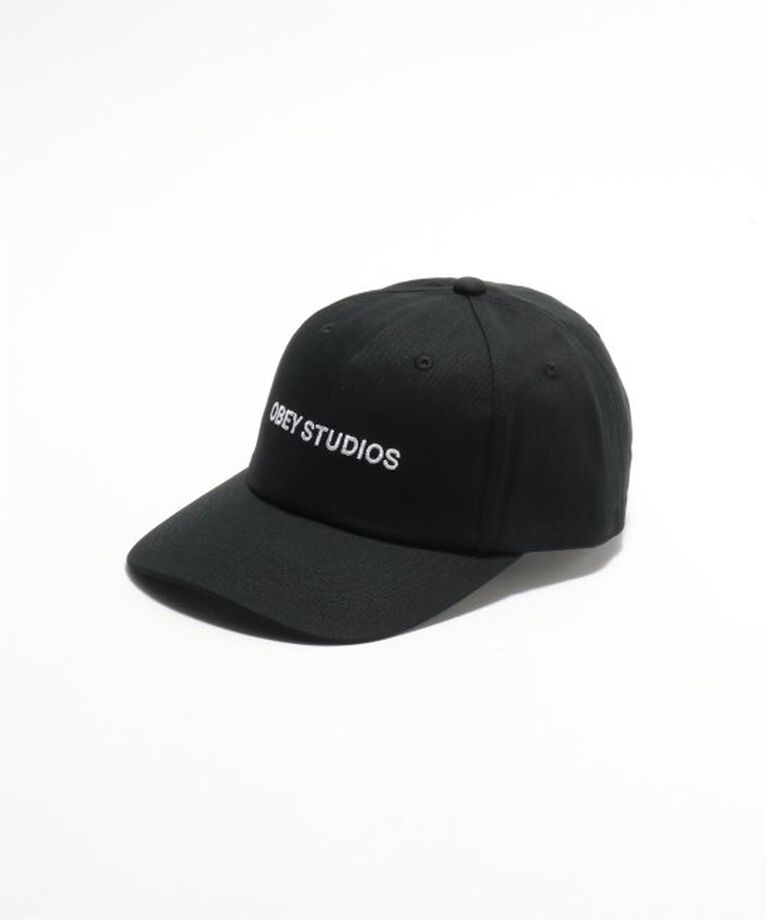 JOINT WORKS「OBEY / オベイ STUDIOS TWILL 6 PANEL」|キャップ・キャスケット|ブラック