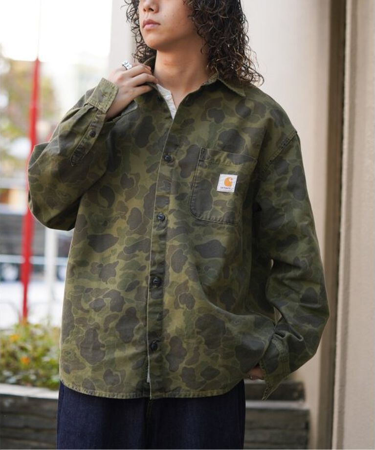 JOINT WORKS「CARHARTT WIP / カーハート ダブリューアイピー L/S DUCK SHIRT」|シャツ・ブラウス|グリーン