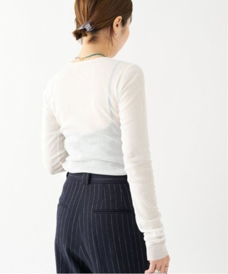 Plage「《追加》Mesh Sheer ロンT」|Tシャツ・カットソー|