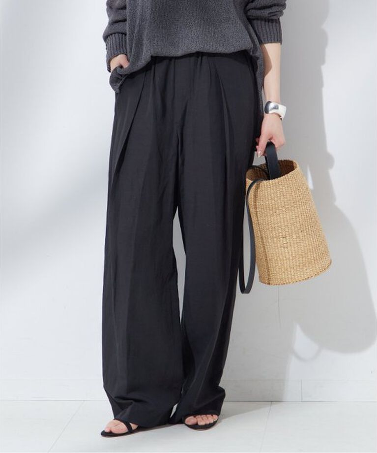 journal standard L'essage「VIS/LINEN タックイージーパンツ」|スラックス|