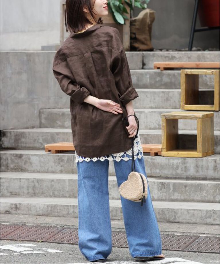 JOURNAL STANDARD relume「手洗い可 / No.66フレンチリネンビッグスキッパー」|シャツ・ブラウス|